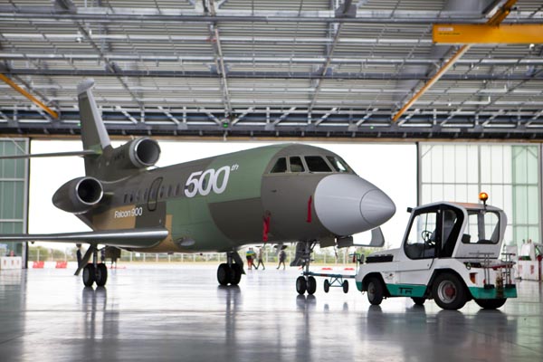 Vijfhonderdste Dassault Falcon 900
